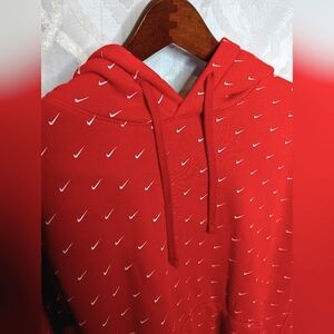 Nike sweatshirt with white swoosh all over